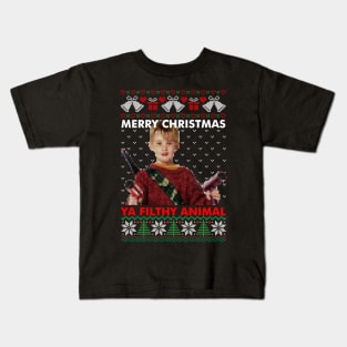 Merry Christmas Ugly Sweater Kids T-Shirt